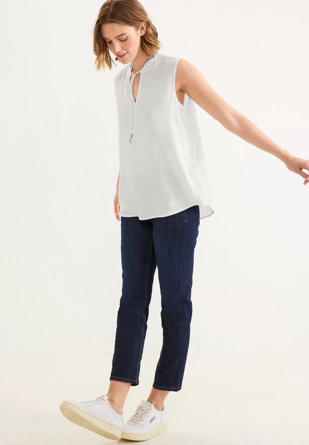 Street One Armellose Bluse Mit Ruschen^Damen Armellose Blusen