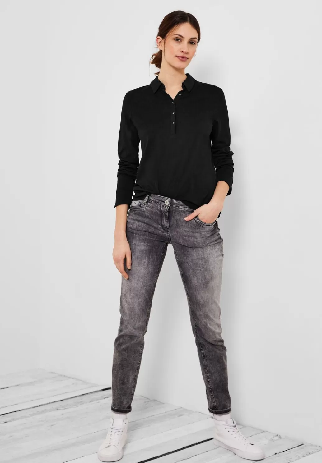 Street One Basic Blusenshirt^Damen Langarm Shirts