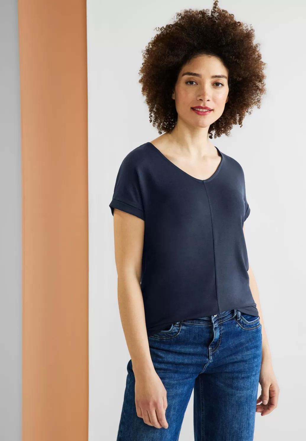 Street One Basic Jersey T-Shirt^Damen Shirts