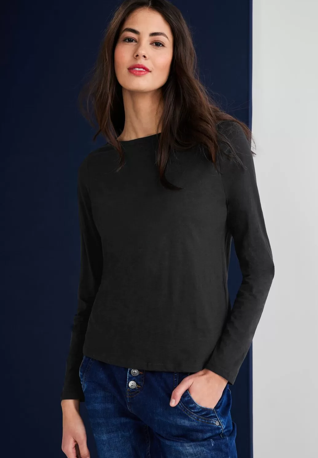 Street One Basic Langarmshirt^Damen Langarm Shirts