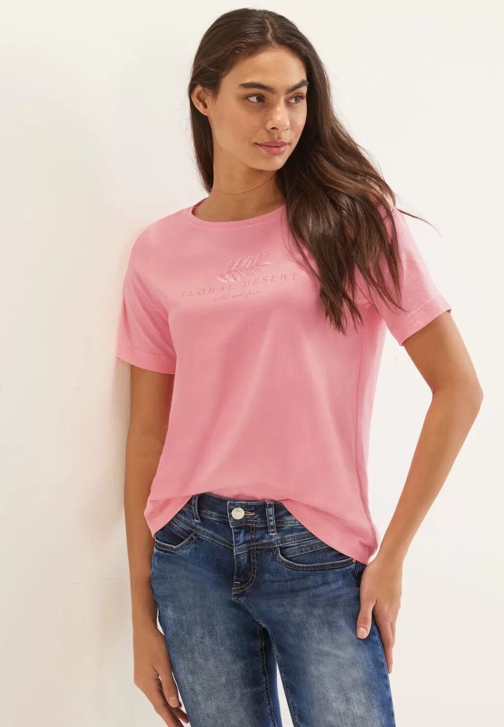 Street One Basic Partprint T-Shirt^Damen Shirts