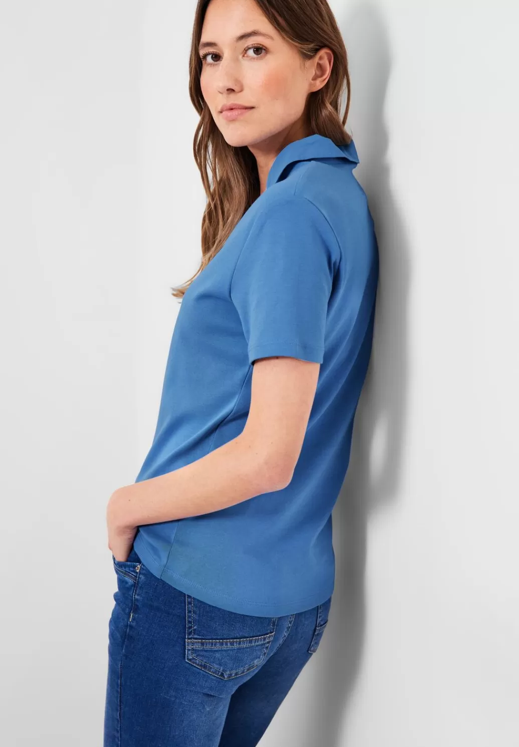 Street One Basic Poloshirt In Unifarbe^Damen Shirts