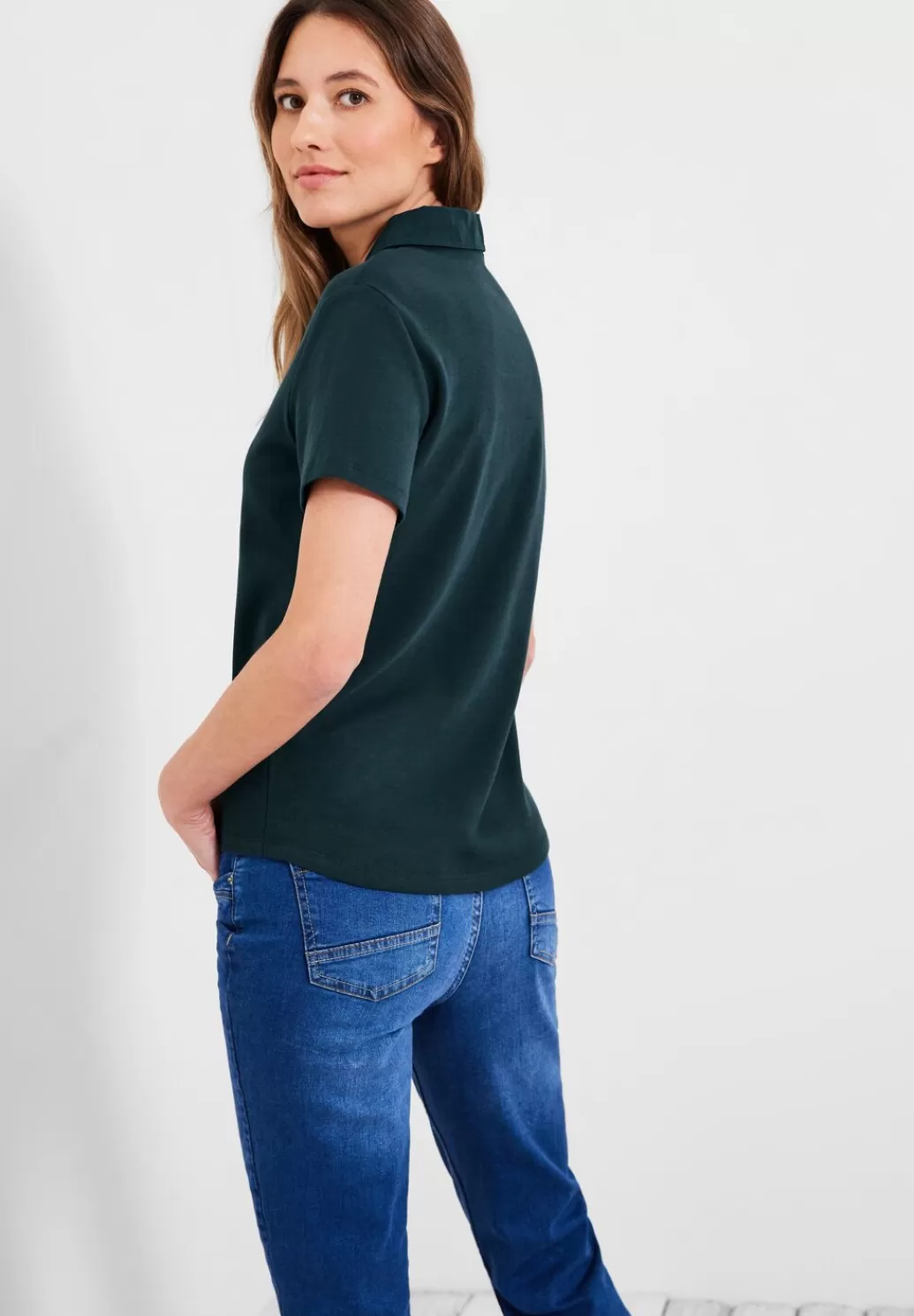 Street One Basic Poloshirt In Unifarbe^Damen Shirts