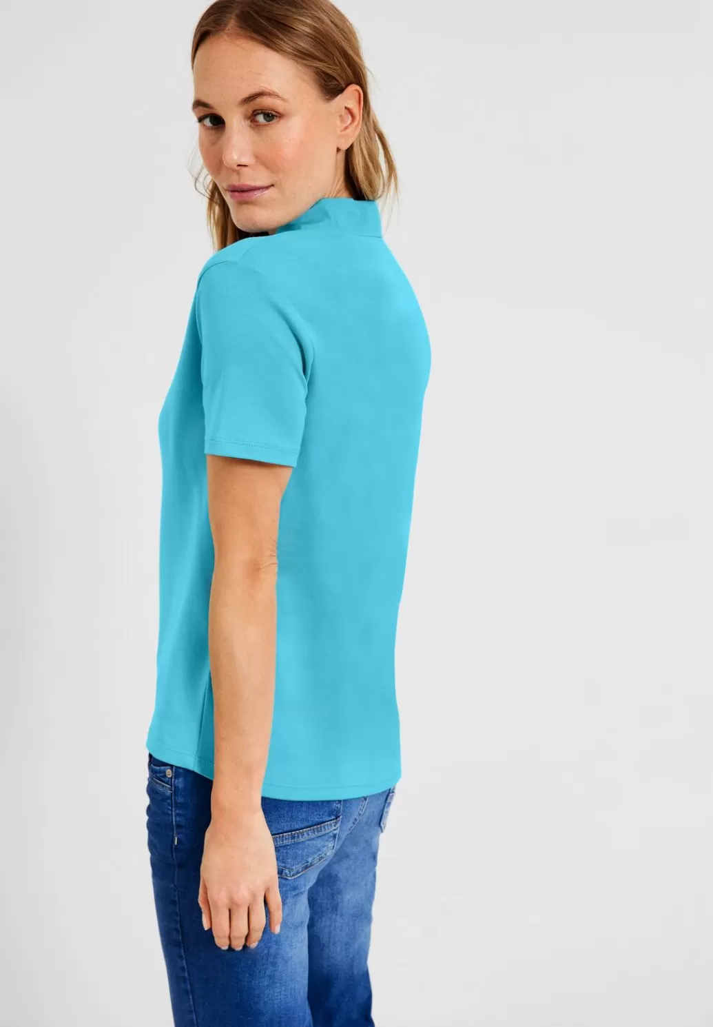 Street One Basic Poloshirt In Unifarbe^Damen Shirts