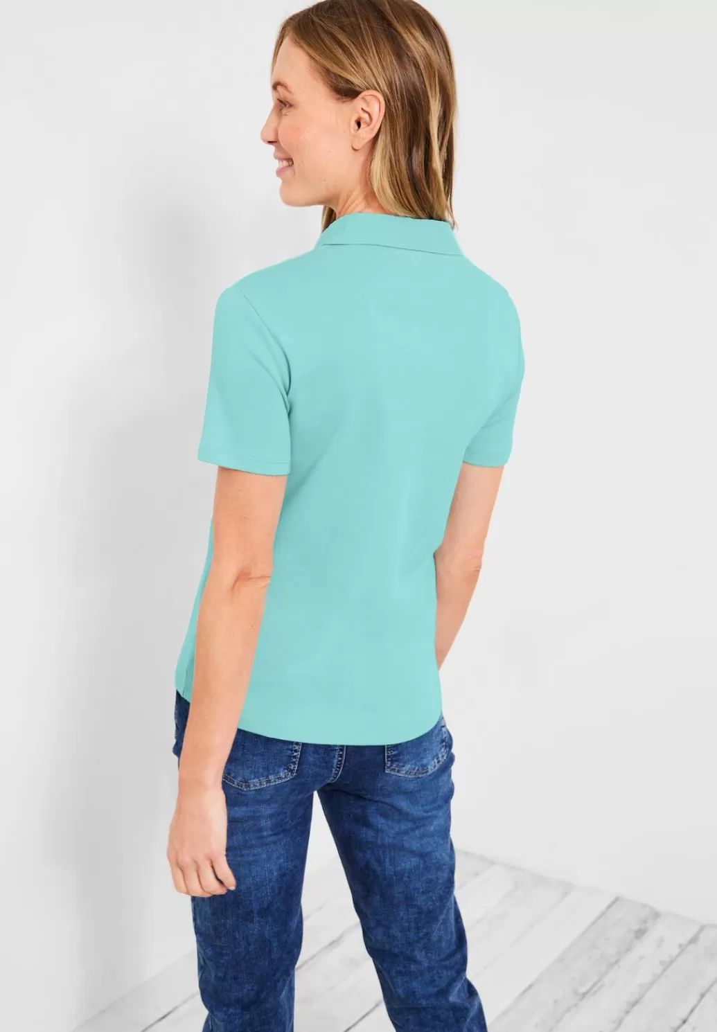 Street One Basic Poloshirt In Unifarbe^Damen Shirts