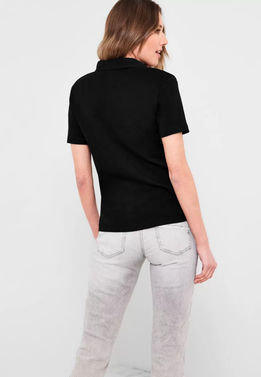 Street One Basic Poloshirt In Unifarbe^Damen Shirts