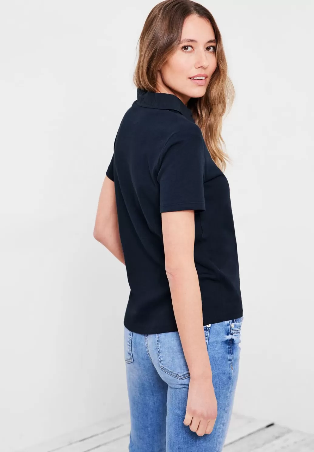 Street One Basic Poloshirt In Unifarbe^Damen Shirts