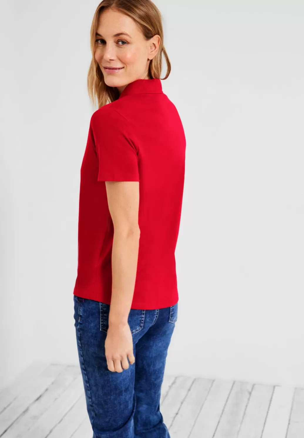 Street One Basic Poloshirt In Unifarbe^Damen Shirts