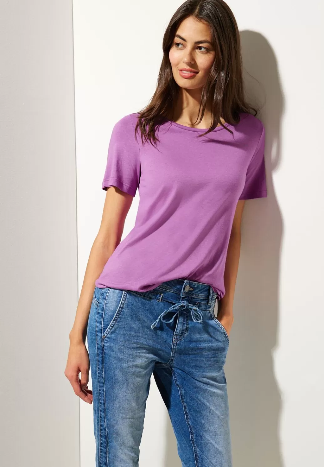 Street One Basic Shirt In Unifarbe^Damen Shirts