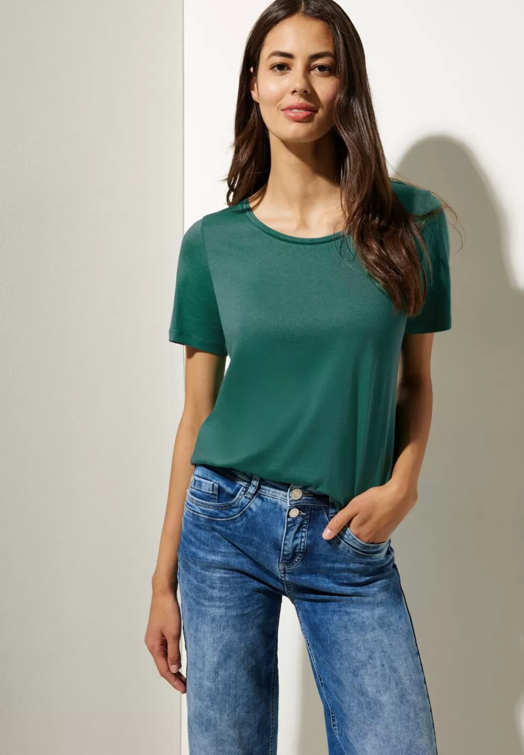 Street One Basic Shirt In Unifarbe^Damen Shirts