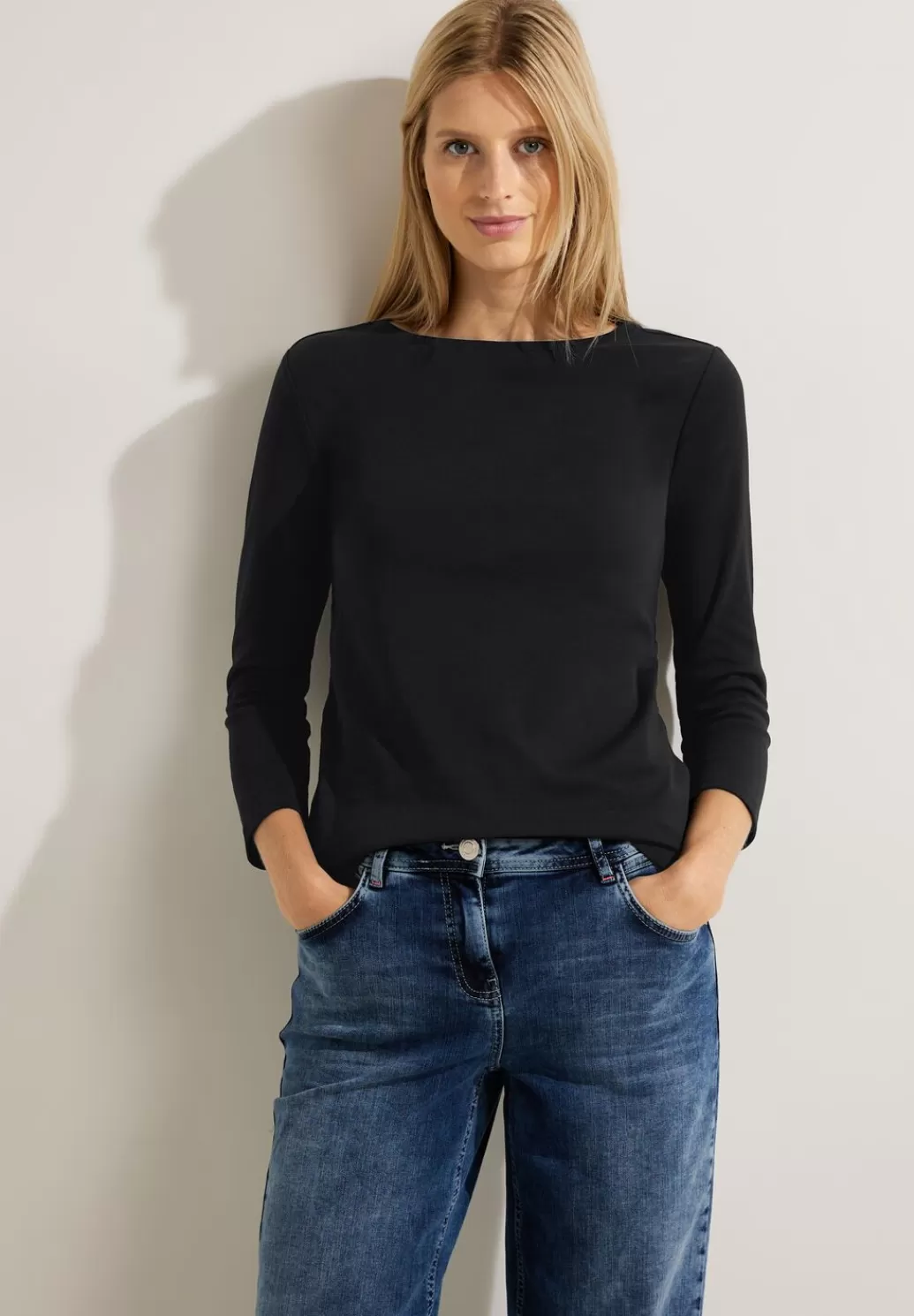 Street One Basic Shirt In Unifarbe^Damen 3/4-Arm Shirts