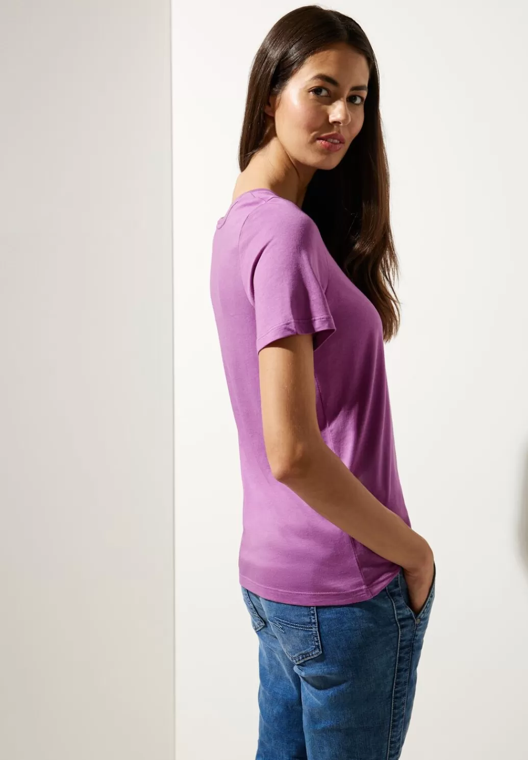 Street One Basic Shirt In Unifarbe^Damen Shirts