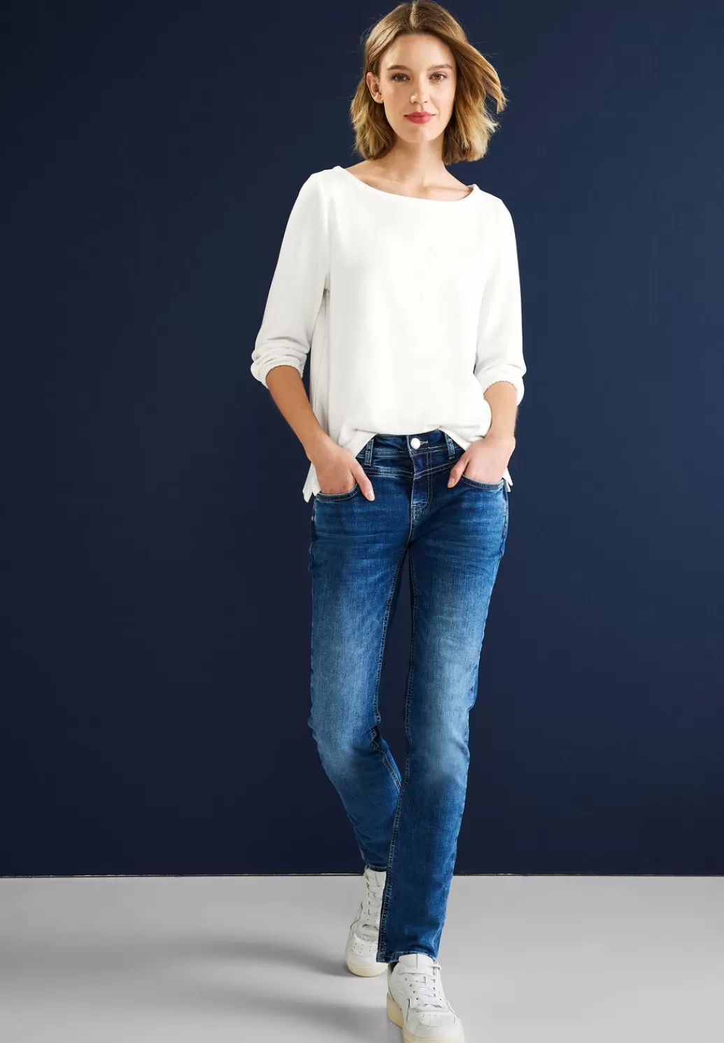 Street One Basic Shirt Mit 3/4 Armel^Damen 3/4-Arm Shirts