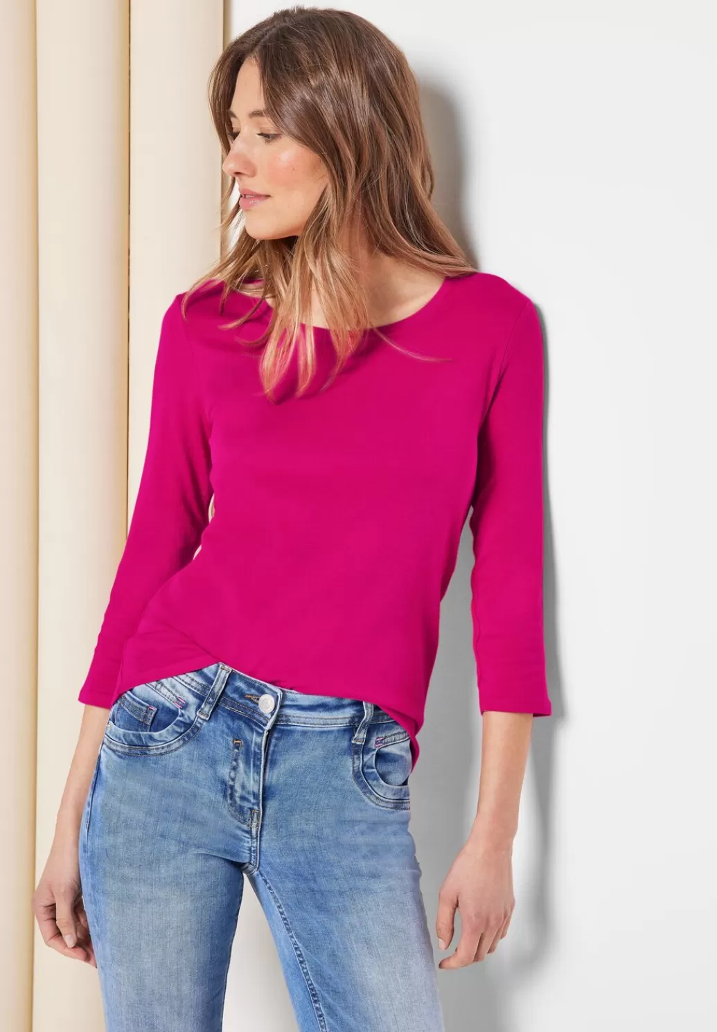 Street One Basic Shirt Mit Rundhals^Damen 3/4-Arm Shirts