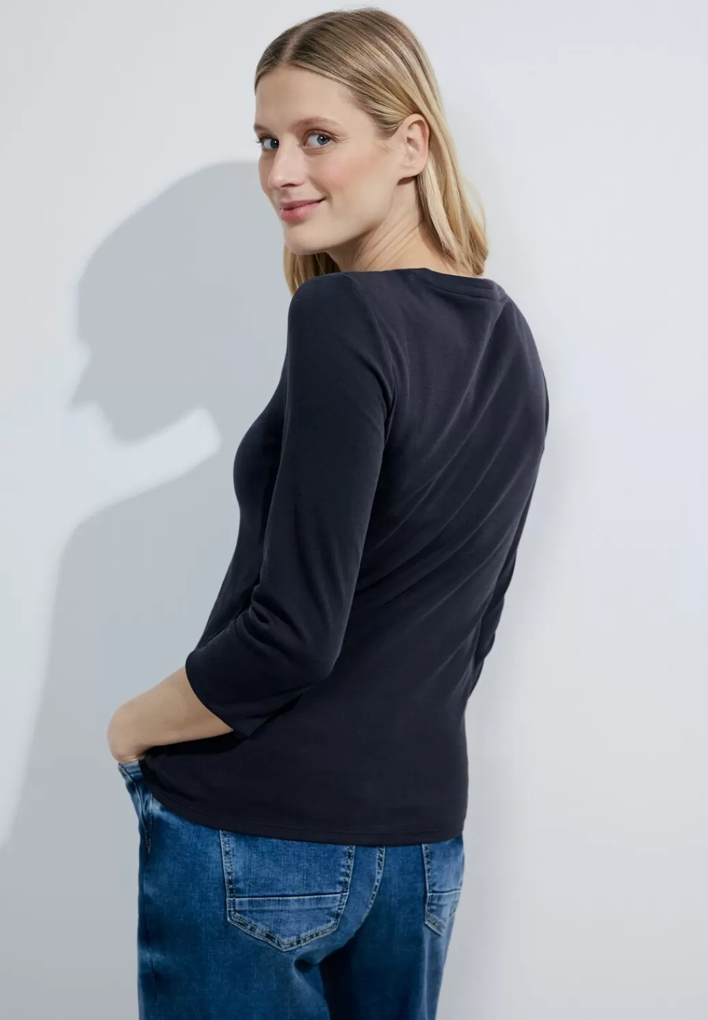 Street One Basic Shirt Mit Rundhals^Damen 3/4-Arm Shirts