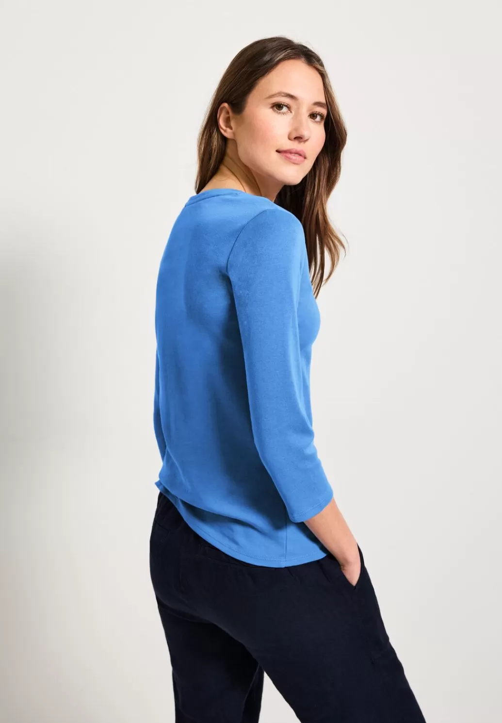 Street One Basic Shirt Mit Rundhals^Damen 3/4-Arm Shirts