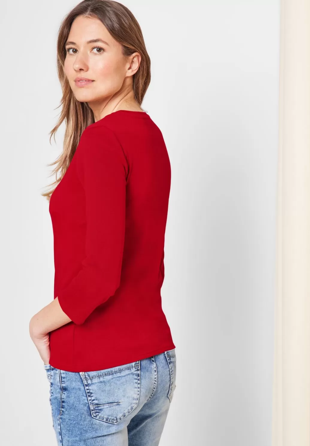 Street One Basic Shirt Mit Rundhals^Damen 3/4-Arm Shirts