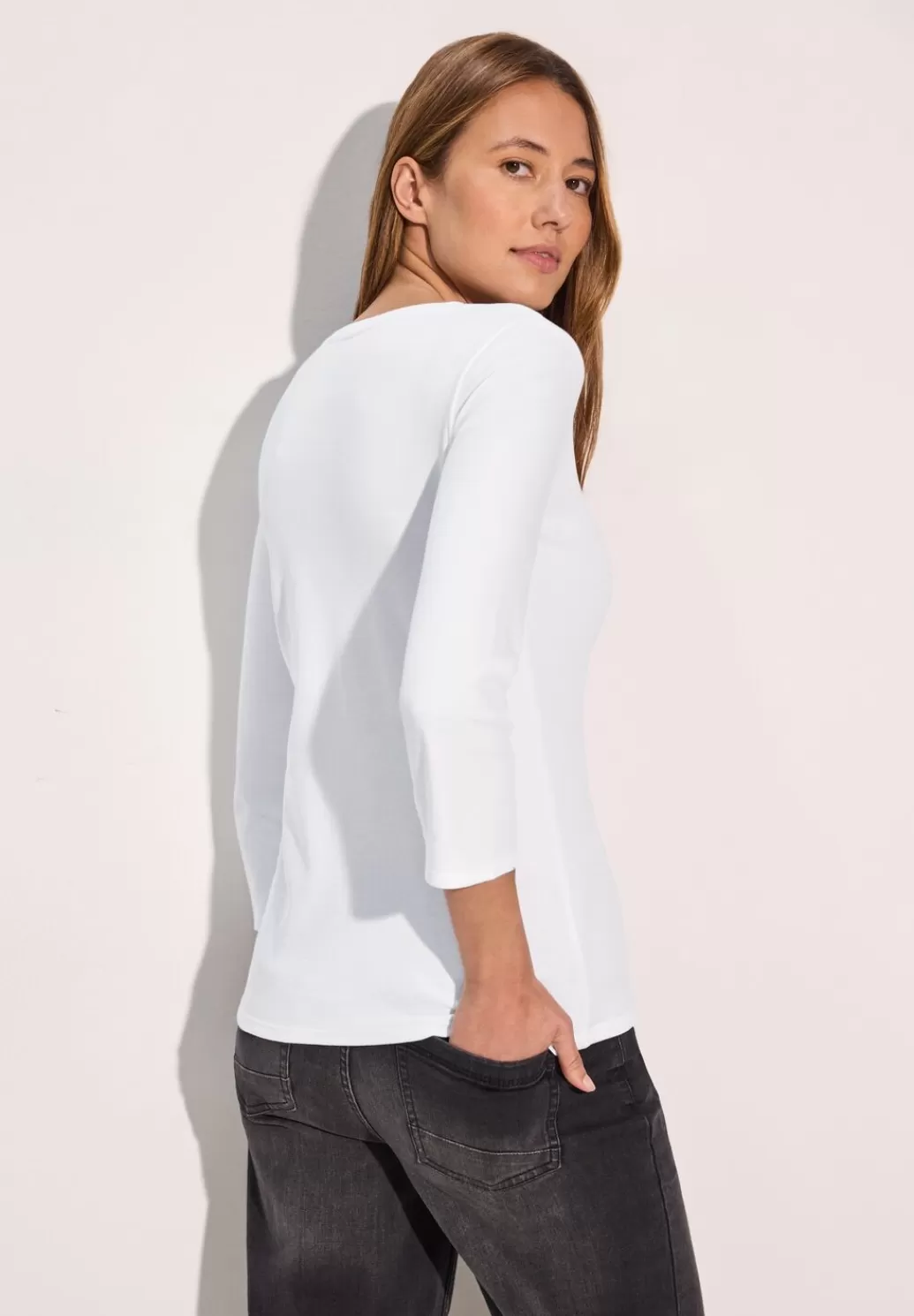 Street One Basic Shirt Mit Rundhals^Damen 3/4-Arm Shirts