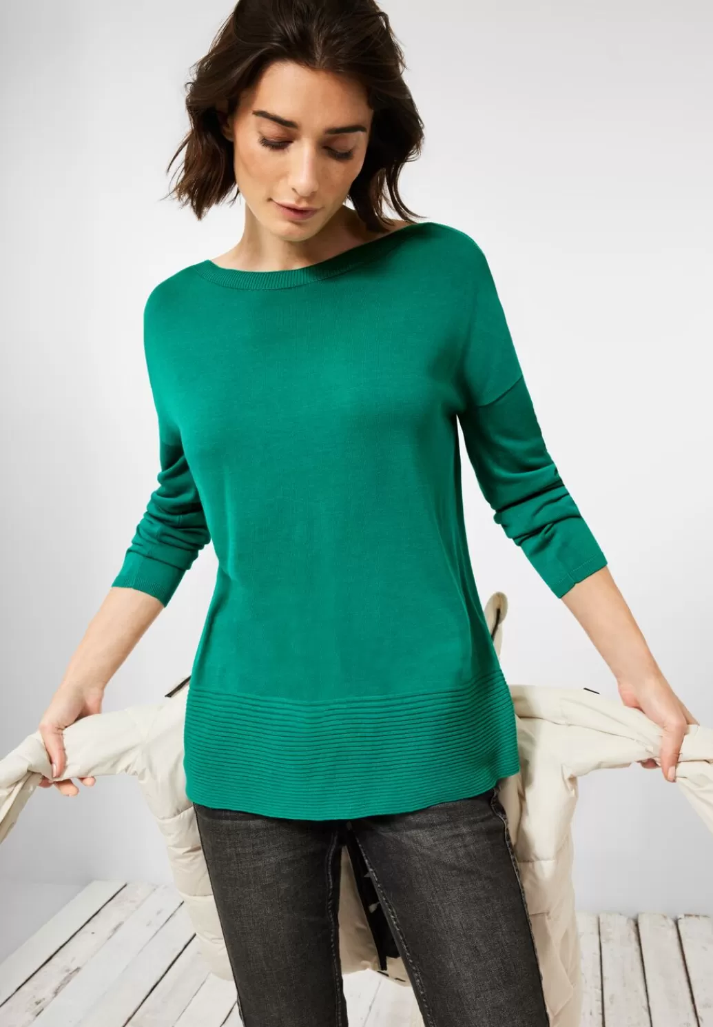 Street One Basic Strickpullover^Damen Pullover