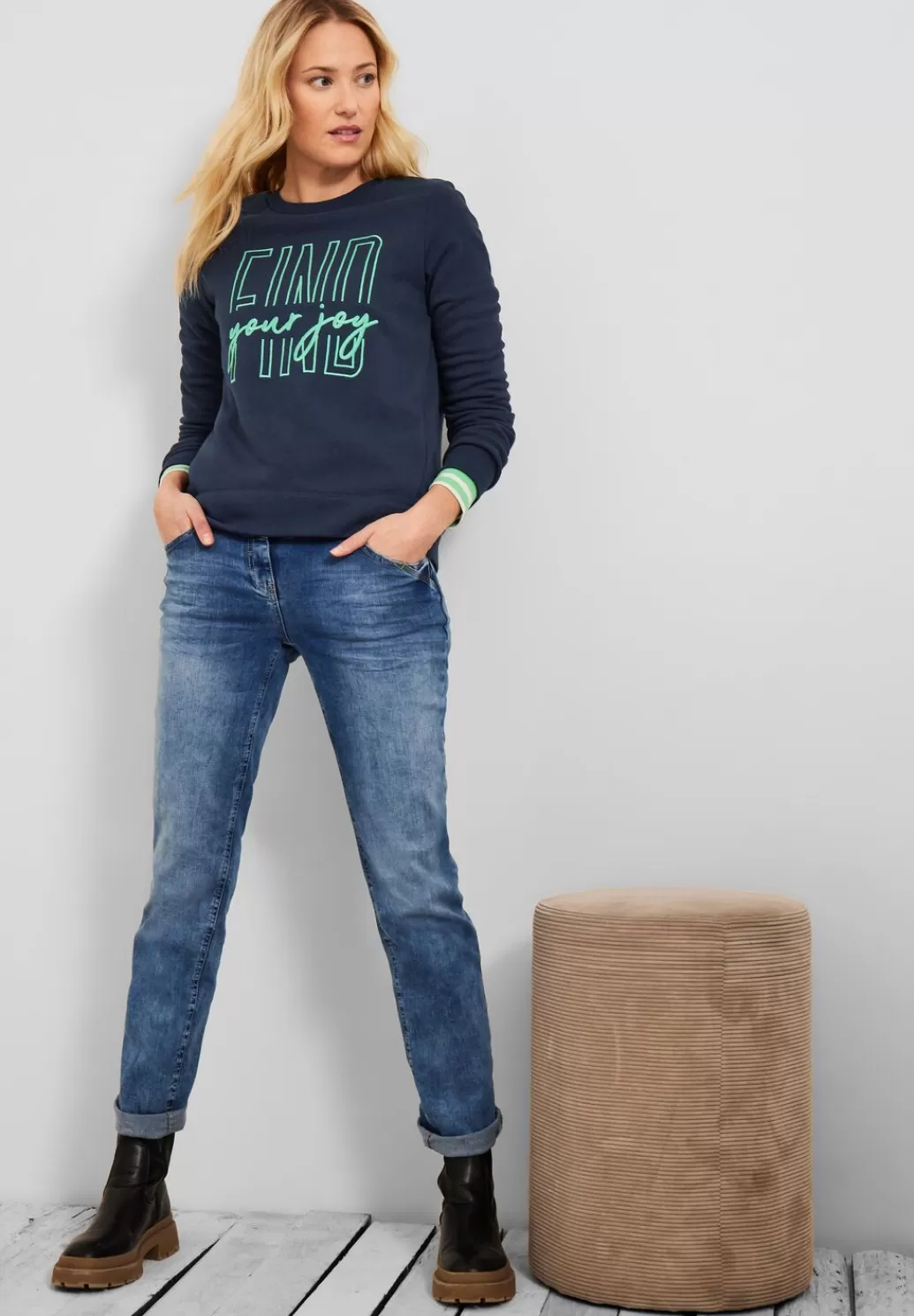 Street One Basic Sweatshirt Mit Wording^Damen Sweatshirts / -Jacken