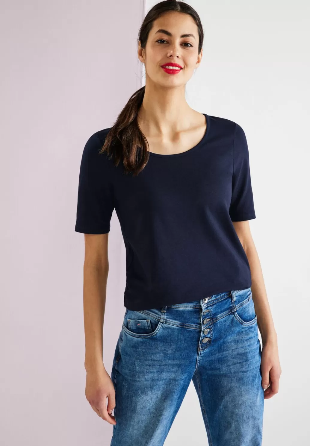 Street One Basic T-Shirt^Damen Shirts