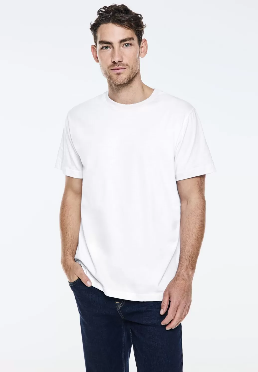 Street One Basic T-Shirt In Unifarbe^Herren T-Shirts & Polos