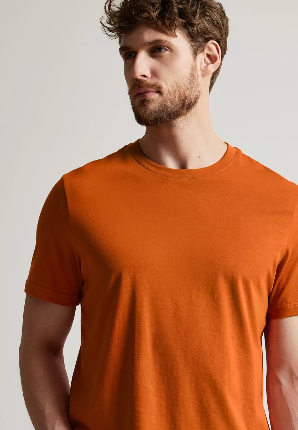 Street One Basic T-Shirt In Unifarbe^Herren T-Shirts & Polos