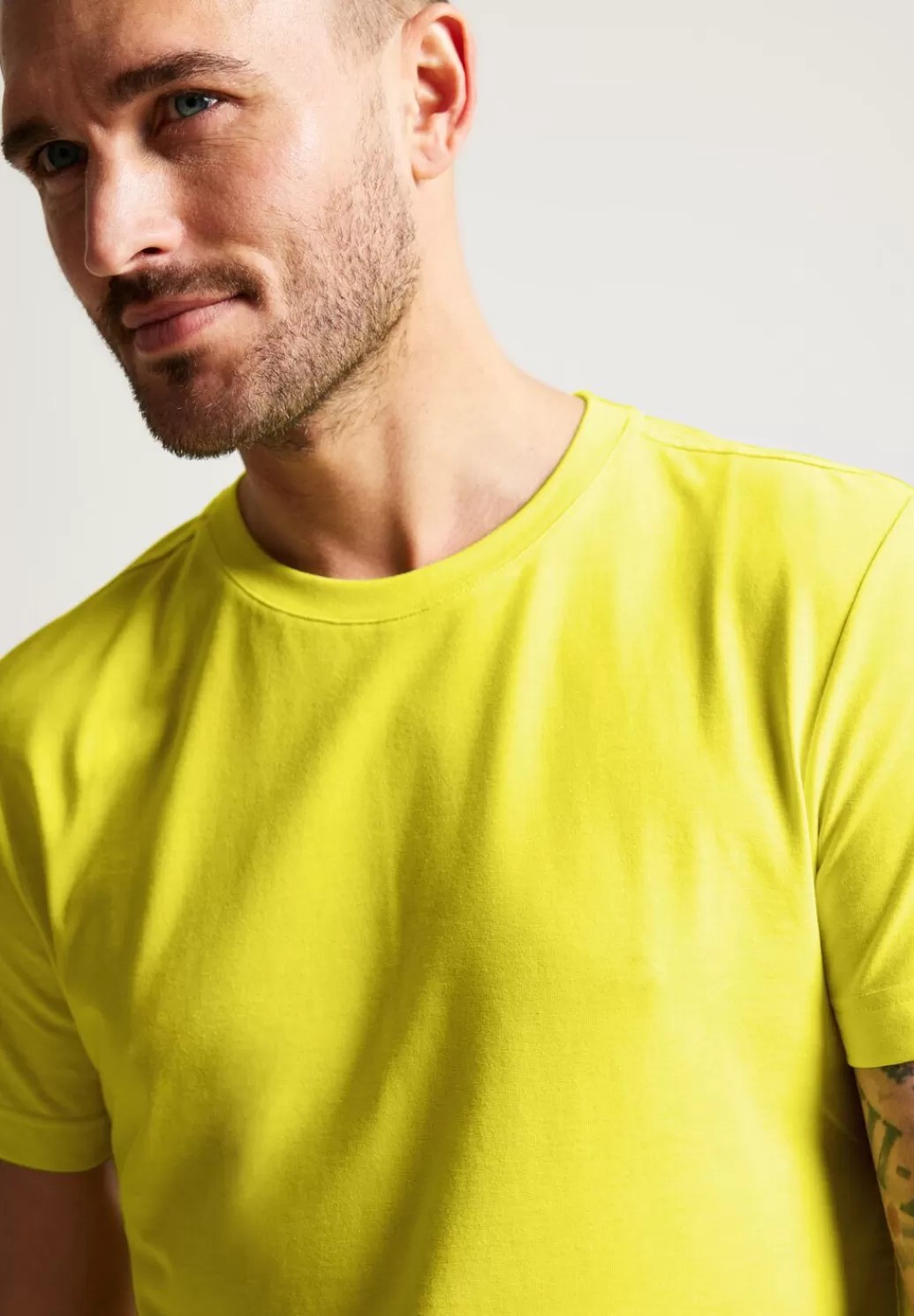 Street One Basic T-Shirt In Unifarbe^Herren T-Shirts & Polos