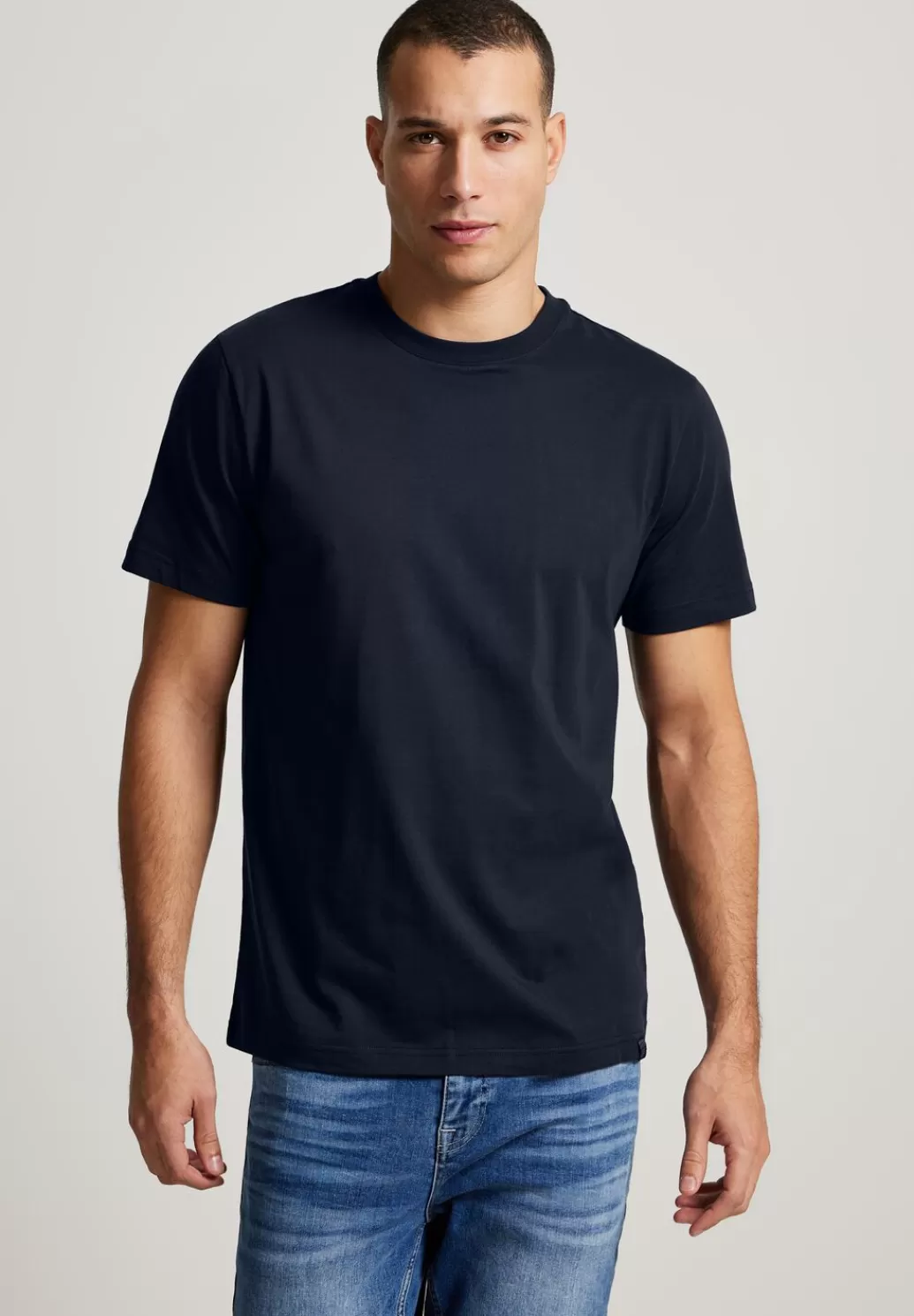 Street One Basic T-Shirt In Unifarbe^Herren T-Shirts & Polos