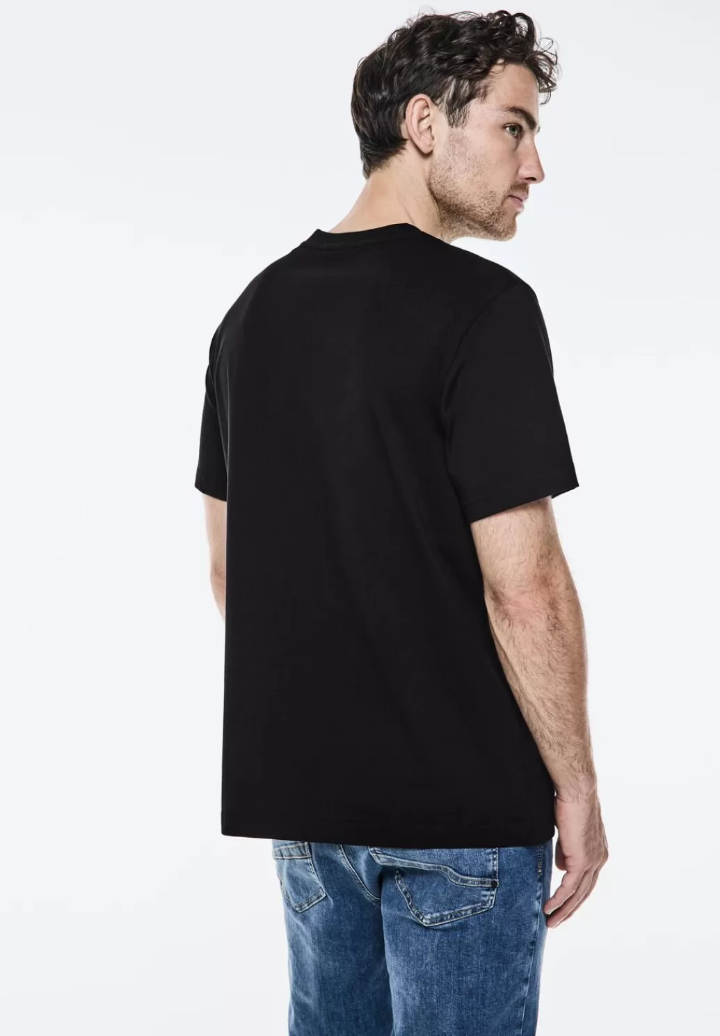 Street One Basic T-Shirt In Unifarbe^Herren T-Shirts & Polos