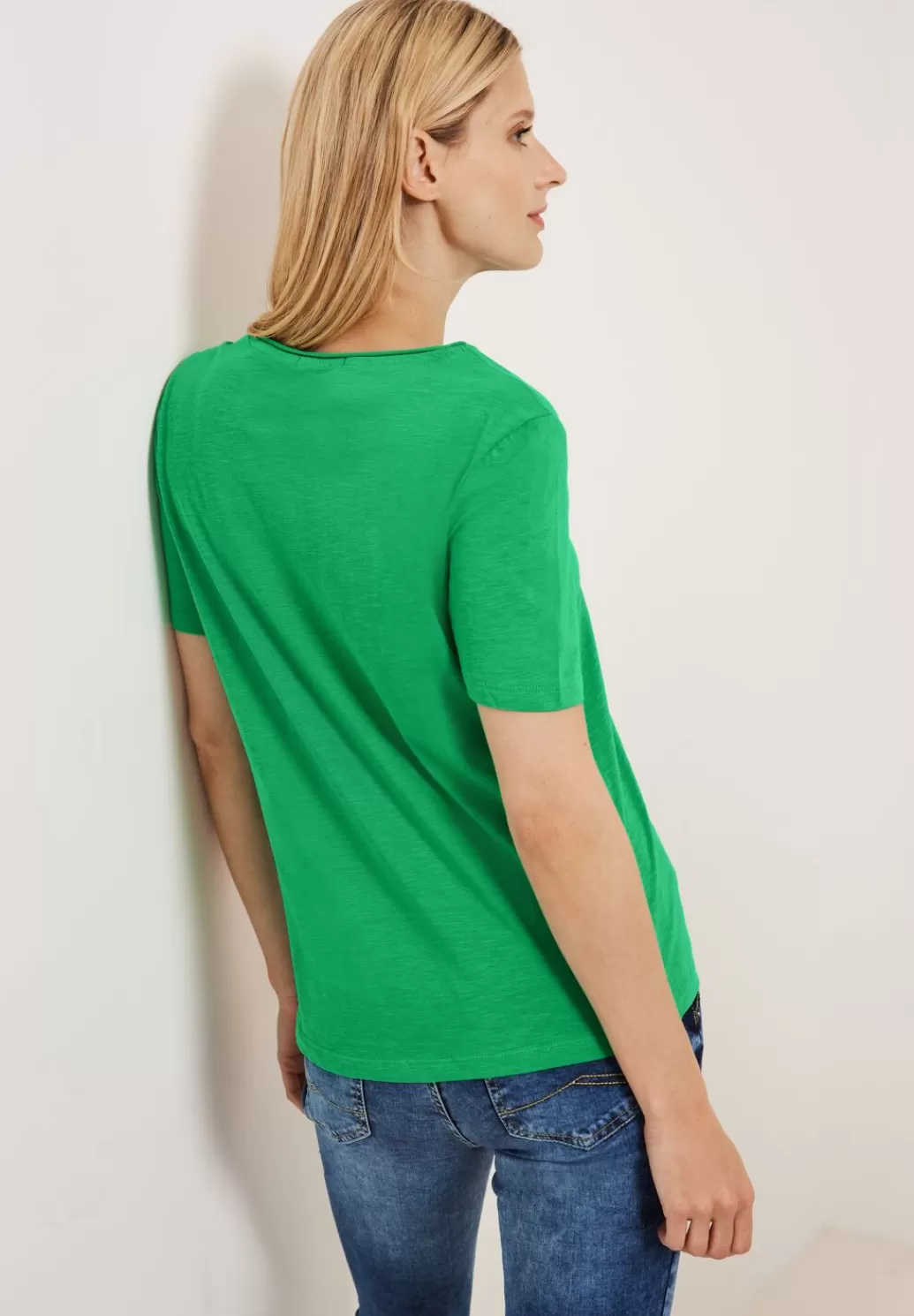 Street One Basic T-Shirt In Unifarbe^Damen Shirts