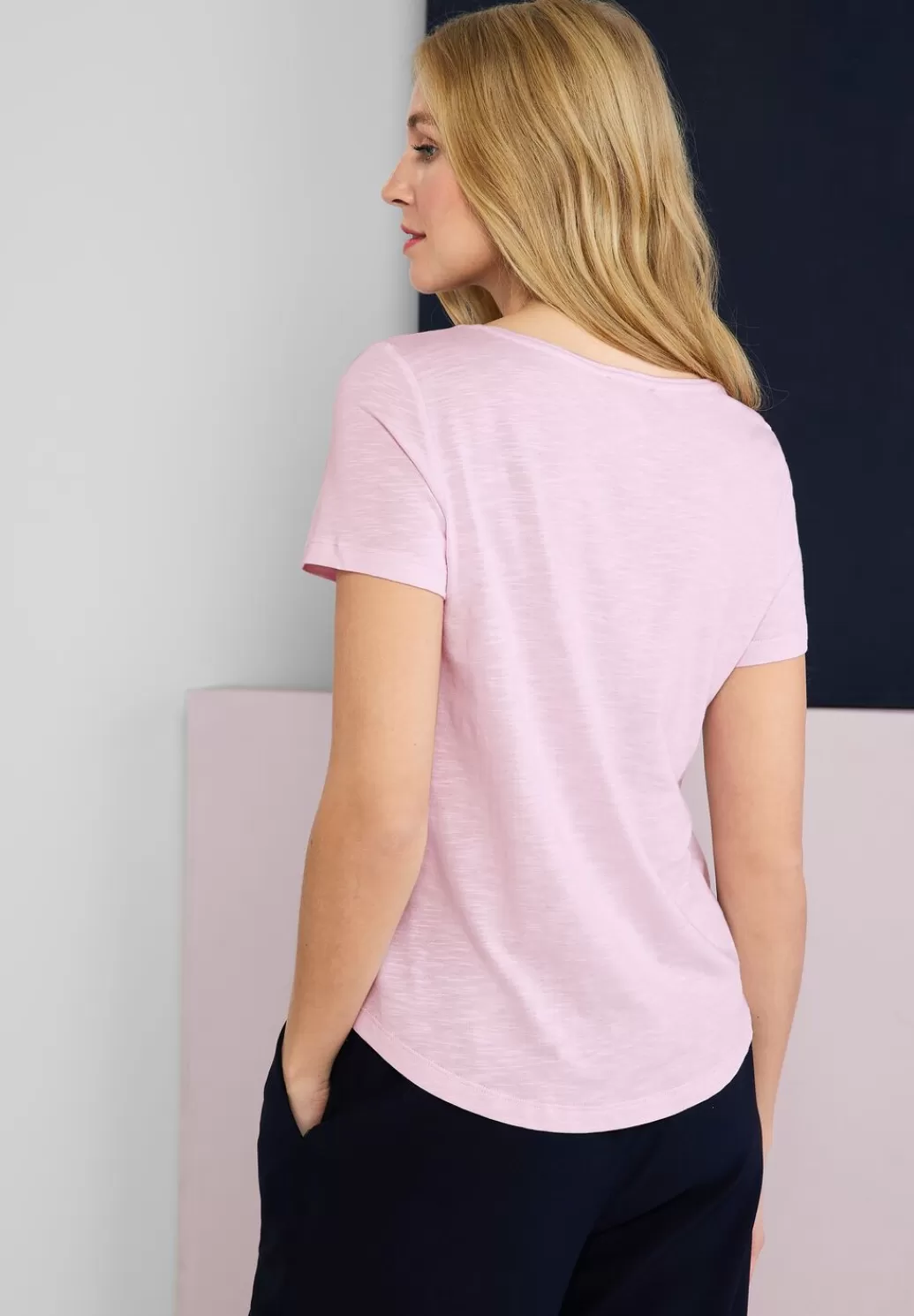 Street One Basic T-Shirt In Unifarbe^Damen Shirts