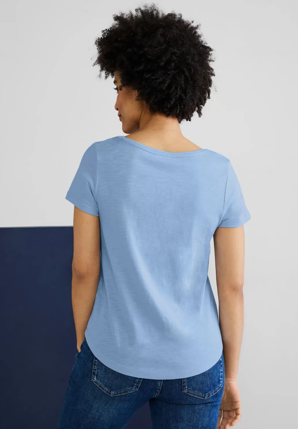 Street One Basic T-Shirt In Unifarbe^Damen Shirts