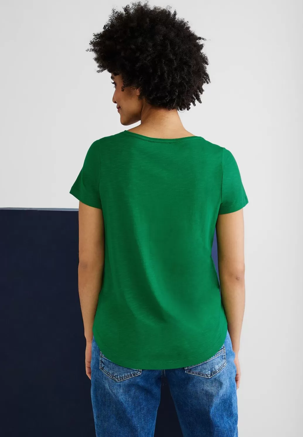 Street One Basic T-Shirt In Unifarbe^Damen Shirts