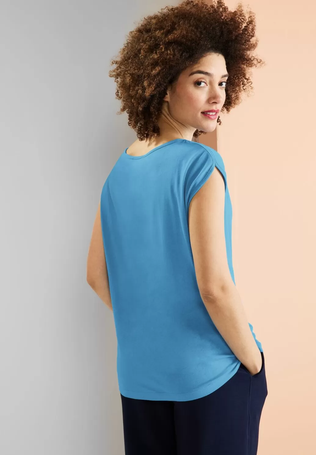 Street One Basic T-Shirt In Unifarbe^Damen Shirts