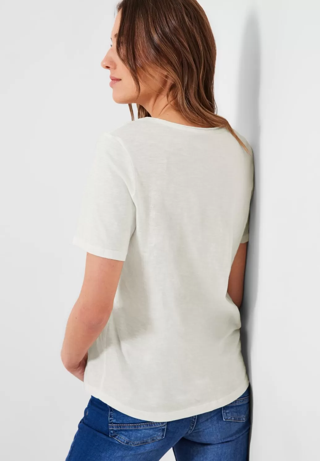 Street One Basic T-Shirt In Unifarbe^Damen Shirts