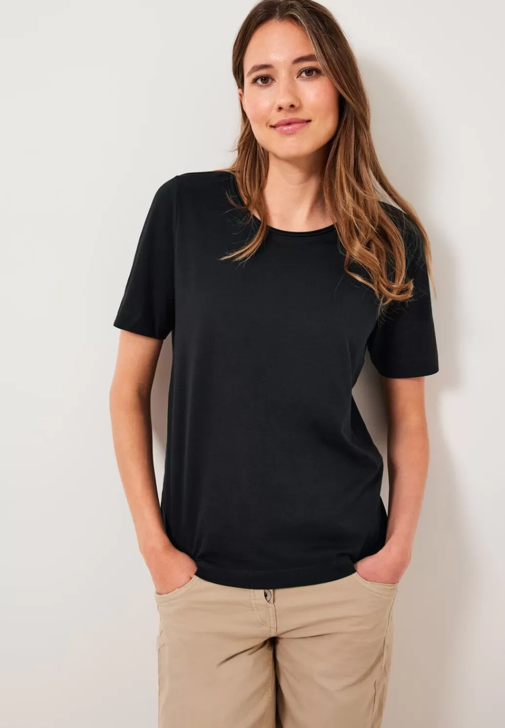 Street One Basic Uni T-Shirt^Damen Shirts