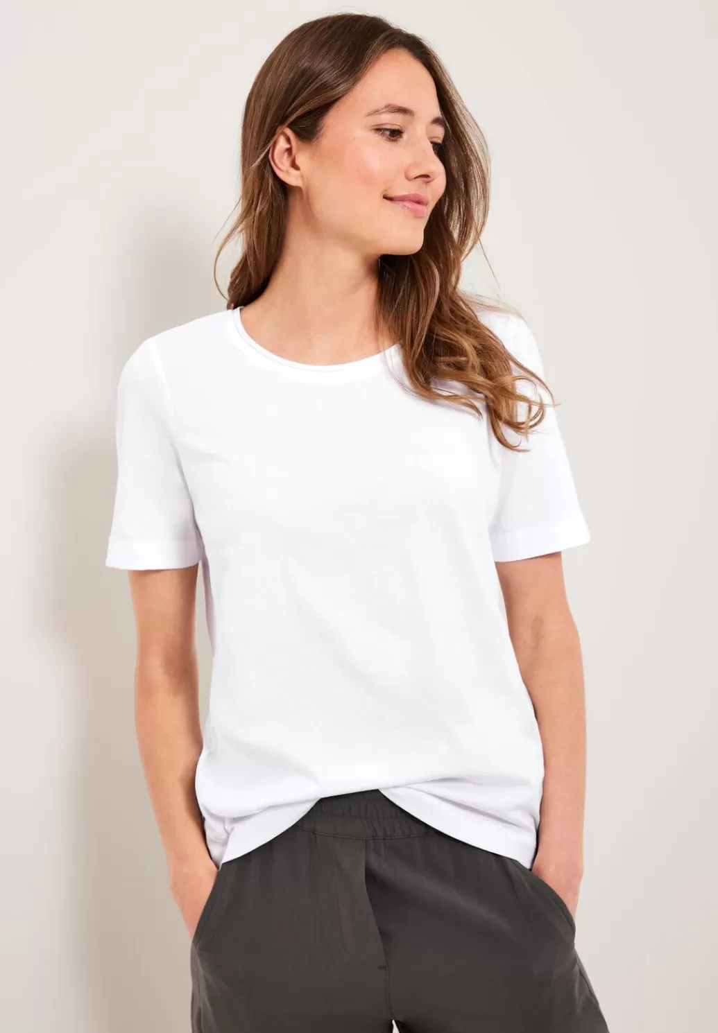 Street One Basic Uni T-Shirt^Damen Shirts