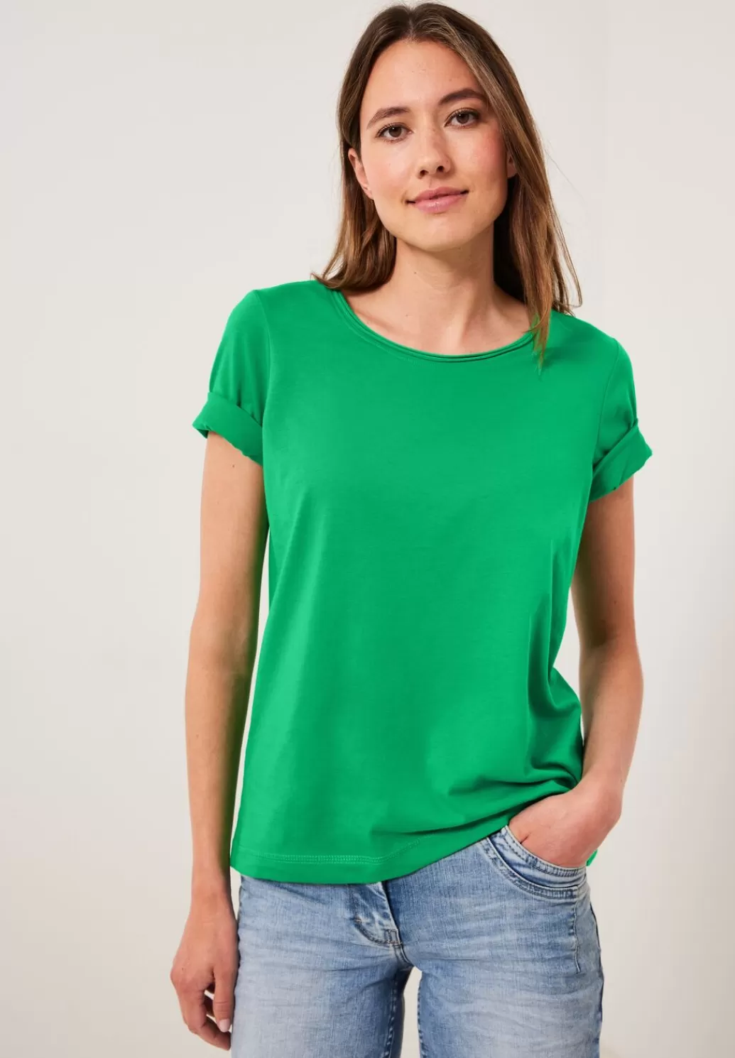 Street One Basic Uni T-Shirt^Damen Shirts