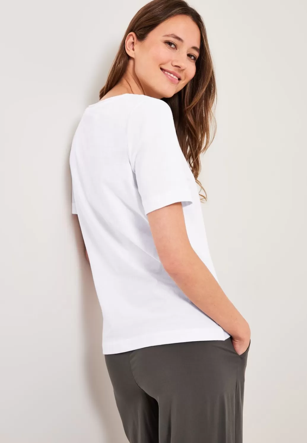 Street One Basic Uni T-Shirt^Damen Shirts