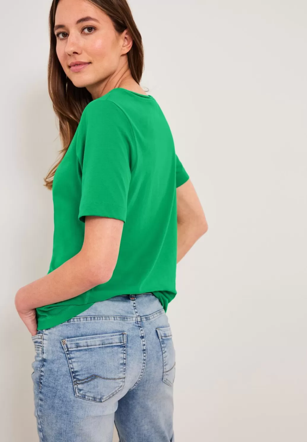 Street One Basic Uni T-Shirt^Damen Shirts