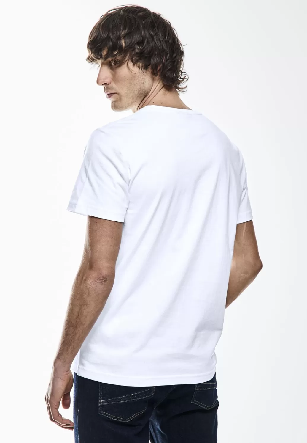 Street One Basic V-Neck T-Shirt^Herren T-Shirts & Polos