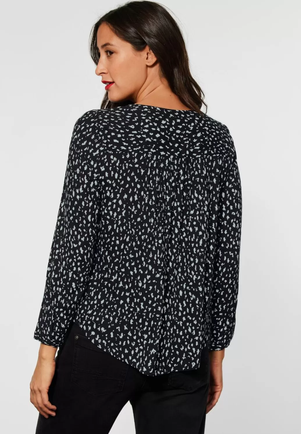 Street One Bluse Im Allover Print^Damen Langarm Blusen