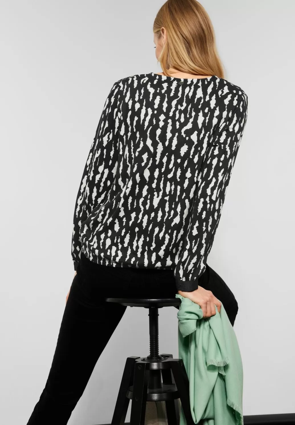 Street One Bluse Im Printmix^Damen Langarm Blusen