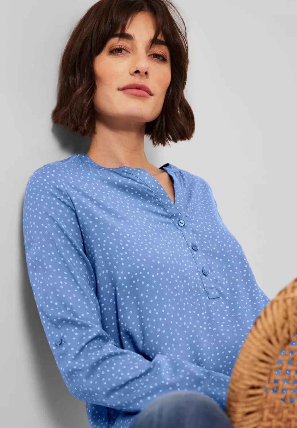 Street One Bluse In Softer Viskose^Damen Langarm Blusen