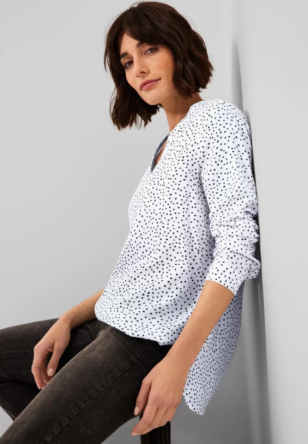 Street One Bluse In Softer Viskose^Damen Langarm Blusen