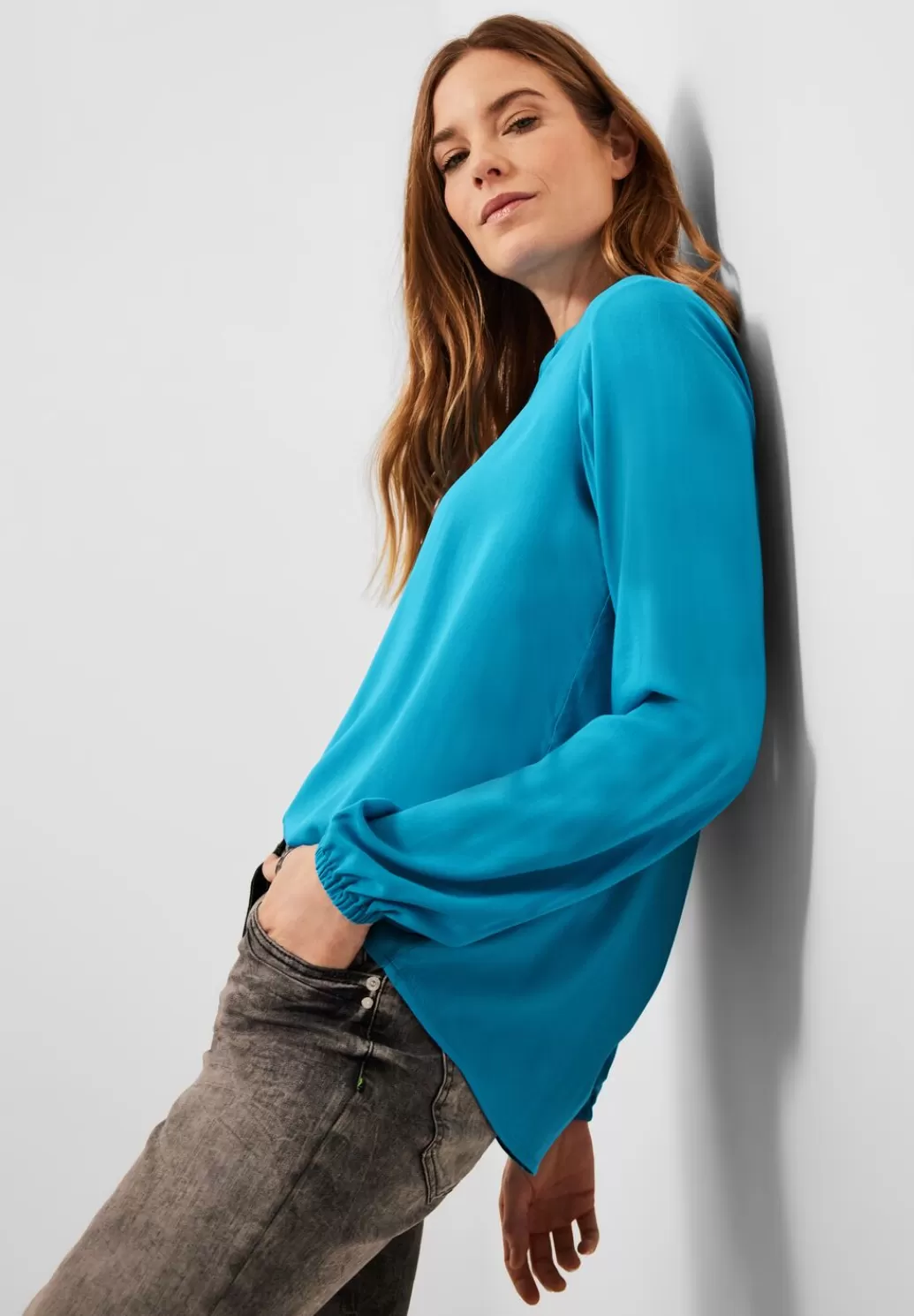 Street One Bluse In Unifarbe^Damen Langarm Blusen