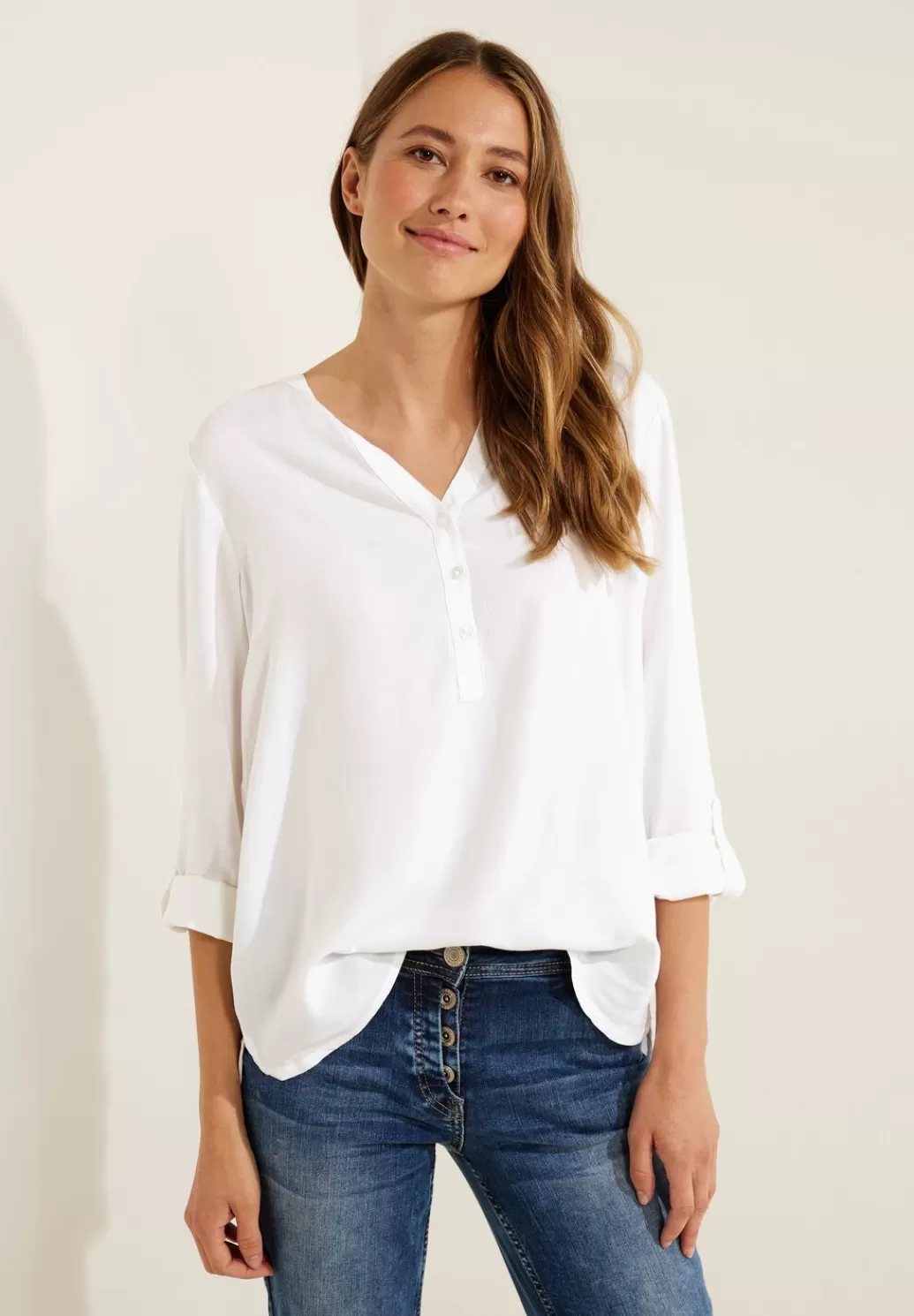 Street One Bluse In Unifarbe^Damen Langarm Blusen