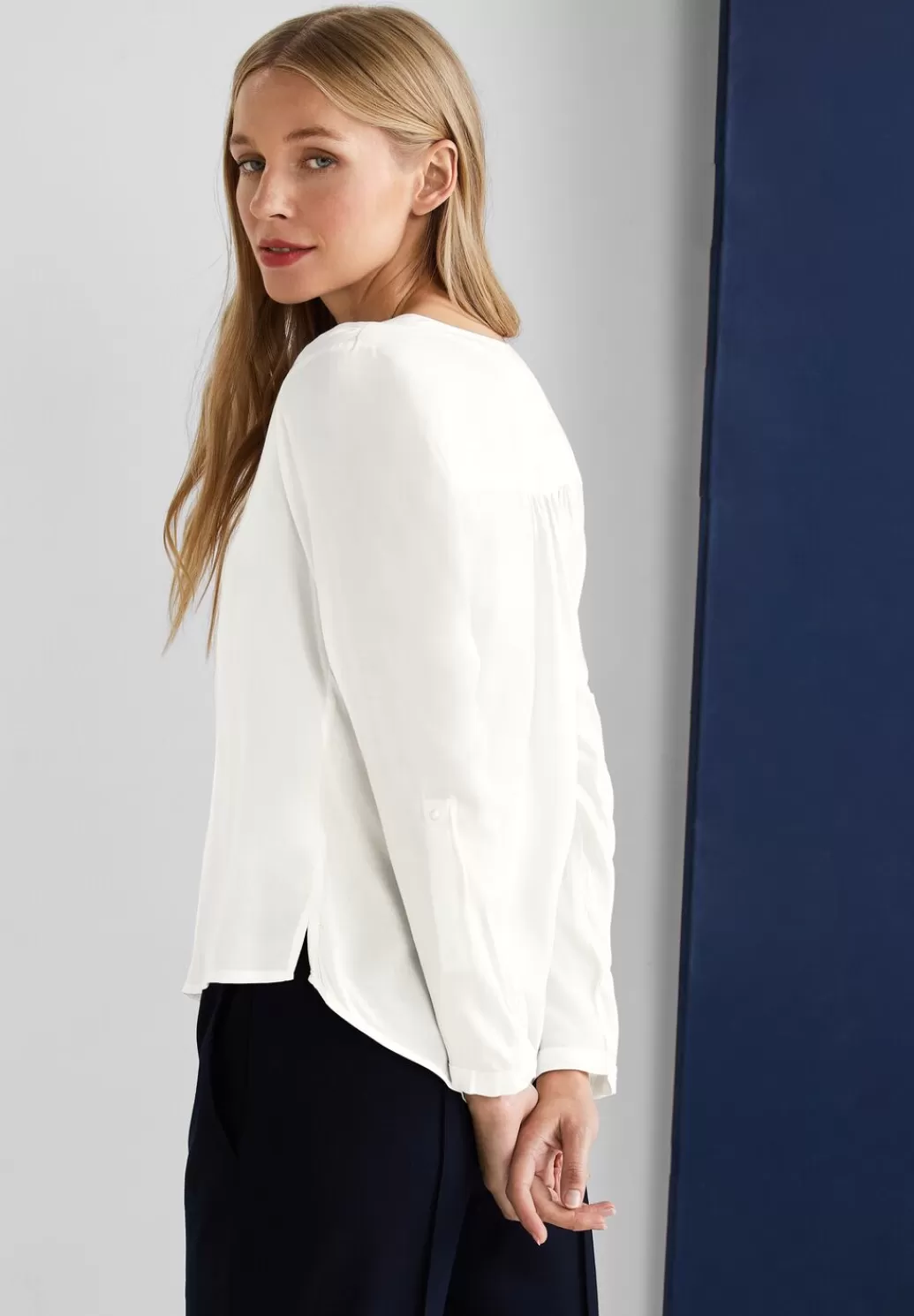 Street One Bluse In Unifarbe^Damen Langarm Blusen