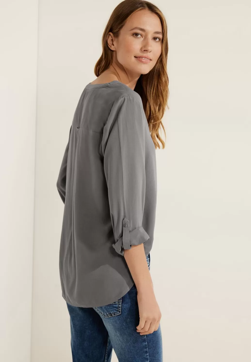 Street One Bluse In Unifarbe^Damen Langarm Blusen